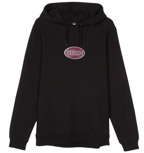 Stussy oval applique hoodie sale