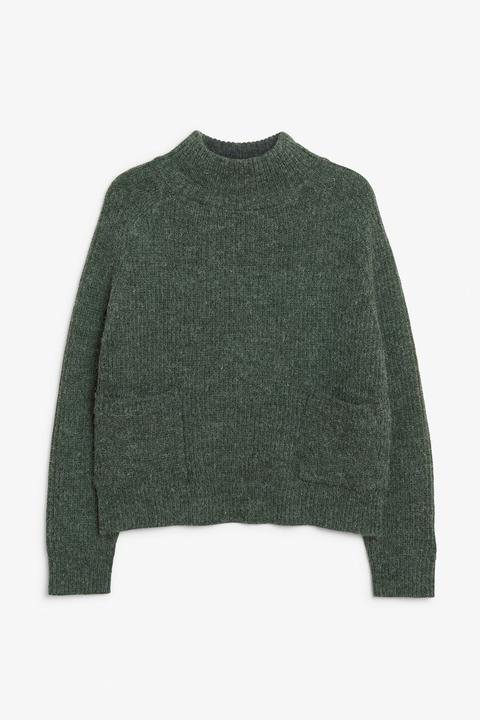 Polo Neck Knit - Green