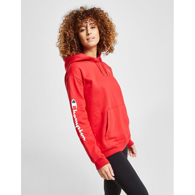 red women's champion hoodie