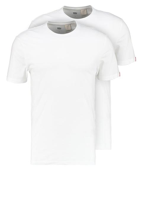 2 Pack Slim Fit Camiseta Básica White