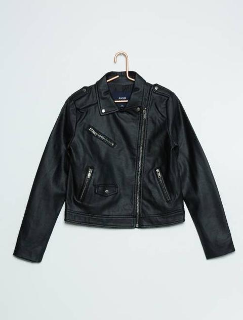 Chaqueta Motera De Piel Sintética