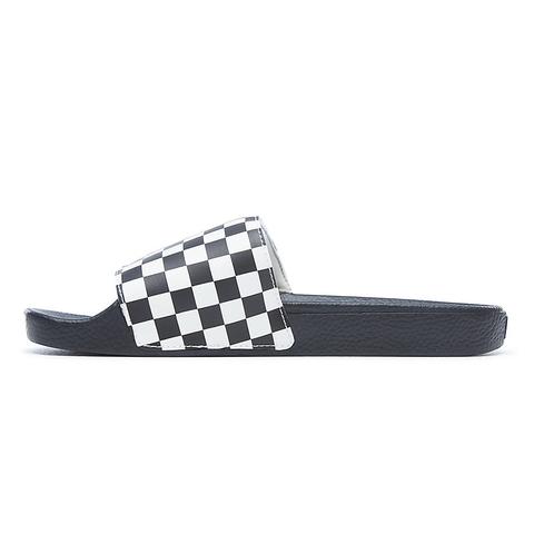 vans checkerboard slide on