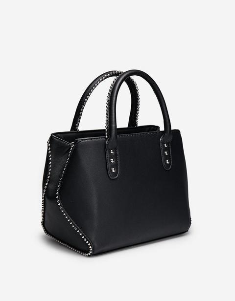 Borsa Tote Con Borchie Nero