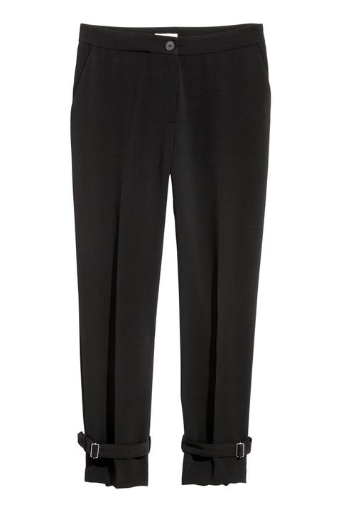 H & M - Pantalón Amplio - Negro