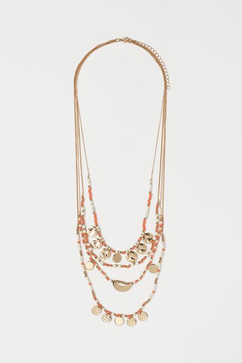 Collar De Varias Vueltas - Naranja