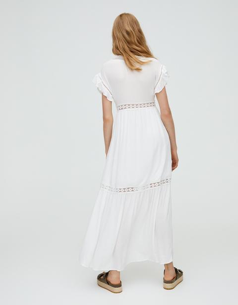 Vestito bianco pull and bear Clearance