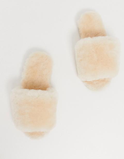 nola premium sheepskin slippers