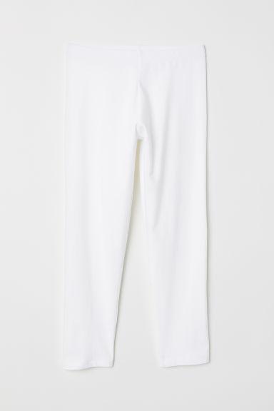 H & M - Leggings A Tre Quarti - Bianco