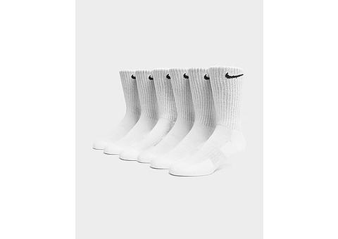 Nike 6-pack Everyday Cushioned Training Crew Socks - White