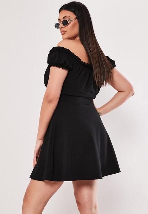 Plus Size Black Milkmaid Skater Dress Black From Missguided On 21 Buttons 5257