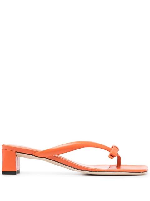 By Far Sandales Bibi En Cuir - Orange