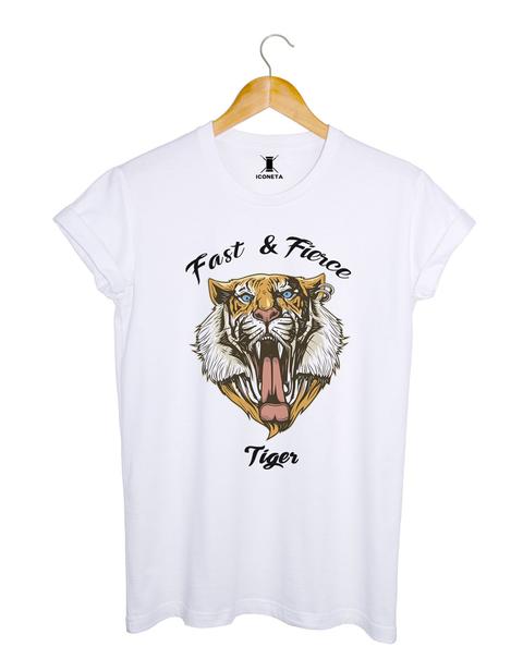 Camiseta Fast And Fierce Blanca De Iconeta | Buylevard