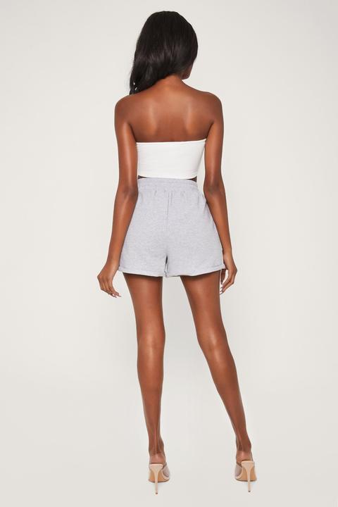 Tahlia Loopback Shorts - Grey Marle