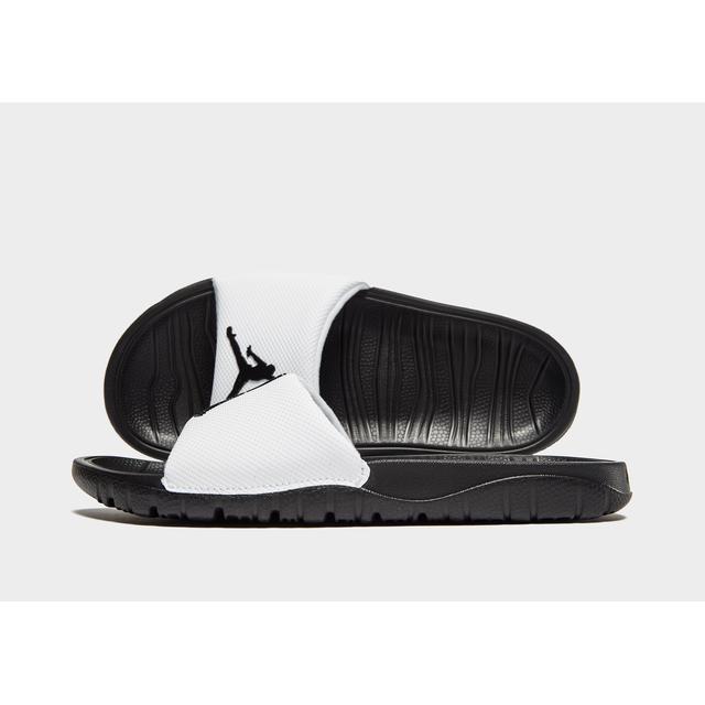 jordan slides black and white