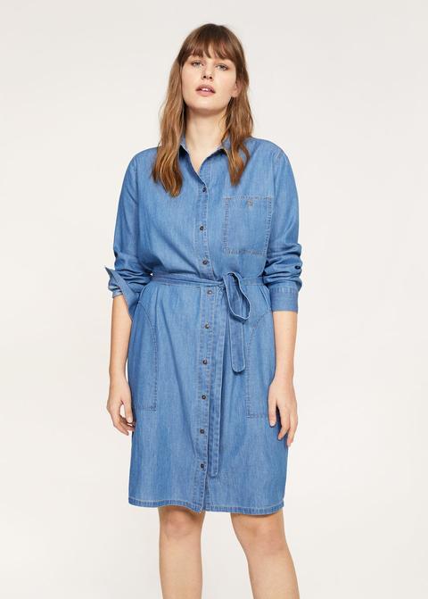 Vestido Camisero Denim from Mango on 21 Buttons