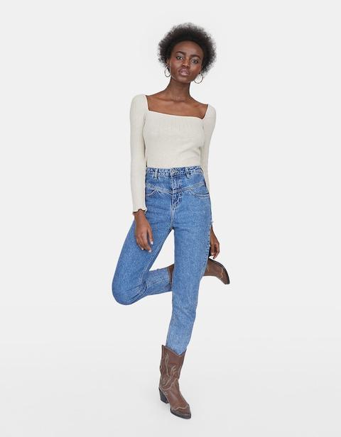 Jeans Mom Fit Lavato