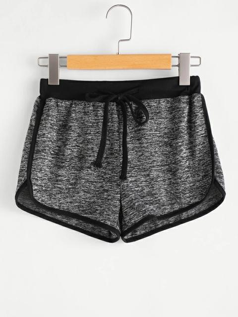 Shorts Deportivos Jaspeados