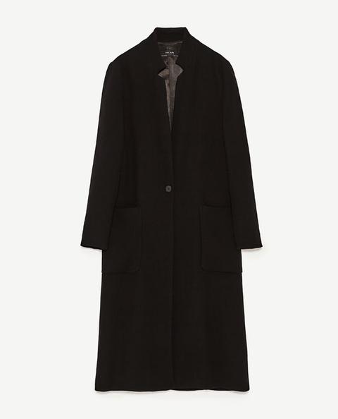 Inverted Lapel Coat