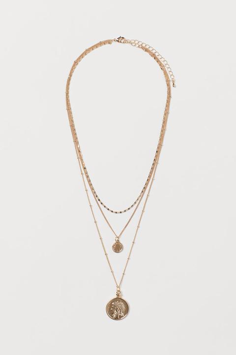 Multi-strand Necklace - Gold