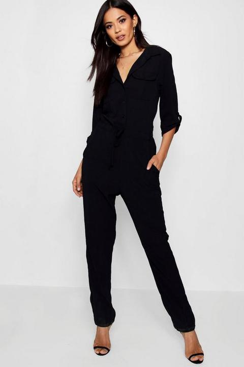 Lightweight Utility Cargo Jumpsuit