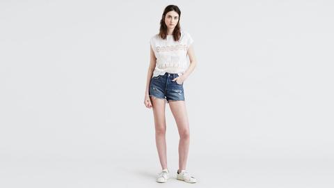 501® High Waisted Shorts - Dunkle Waschung / Drive Me Crazy