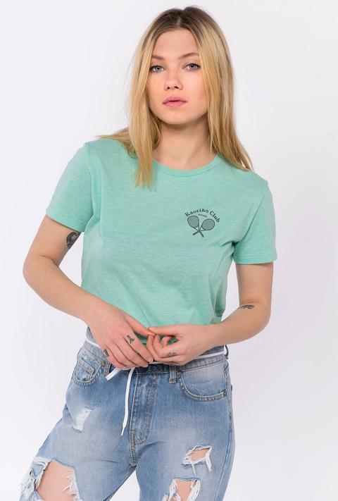 Camiseta Verde Agua Mini Tennis