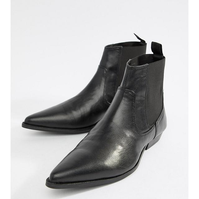 black wide fit chelsea boots