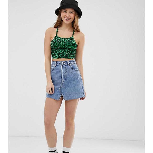 denim skirt bershka