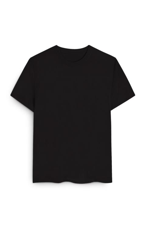 Black Cotton Boxy T-shirt