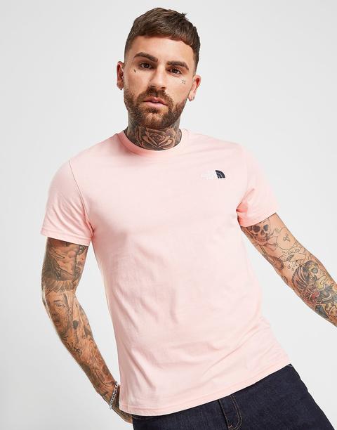 the north face t shirt pink