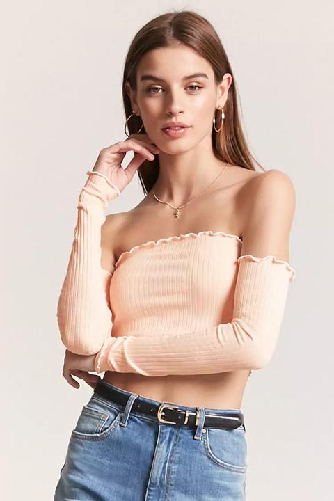 Lettuce-edge Crop Top