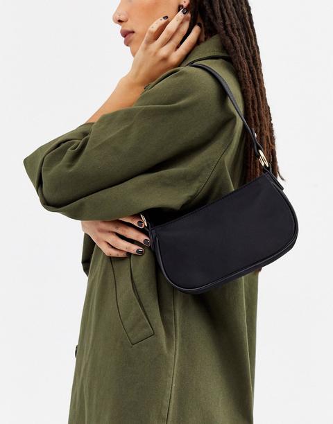 Asos Design 90s Shoulder Bag In Black