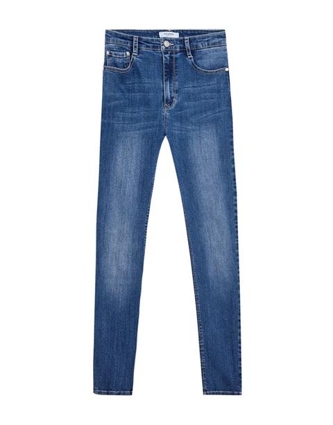 Jeans Super Skinny Fit De Tiro Alto