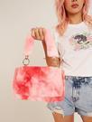 Tasmin Pink Faux Fur Shoulder Bag