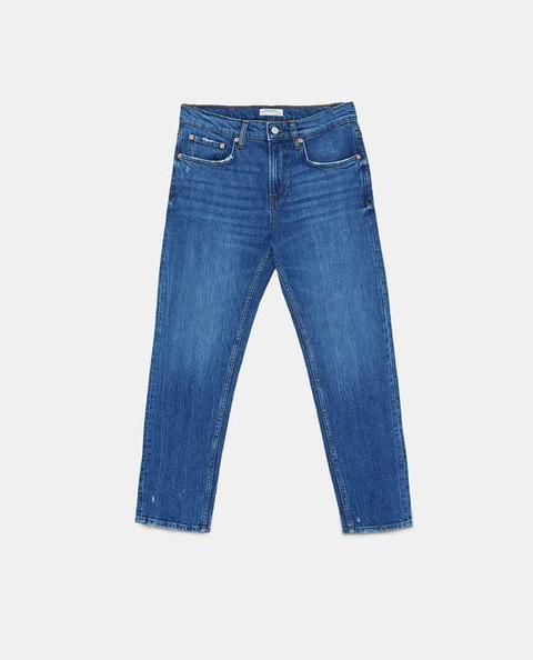 Jeans Slim Boyfriend Sunset Blue from Zara on 21 Buttons