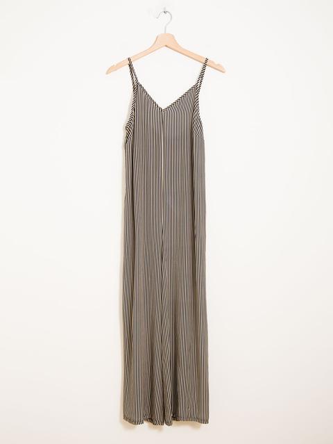 Maxi Tuta Spalla Sottile Con Scollo V