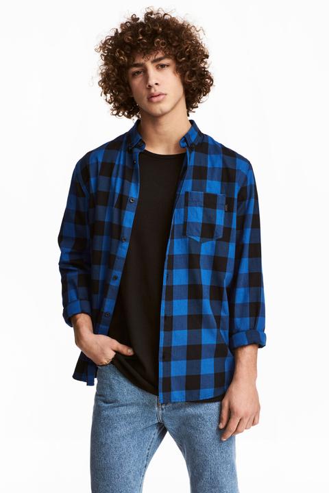 Camicia In Flanella A Quadri
