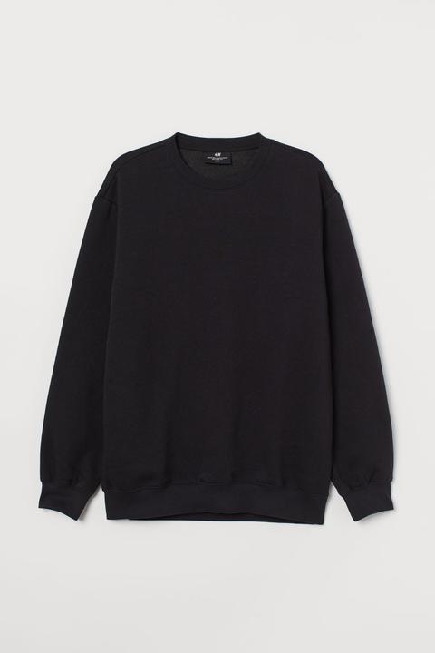 Sweatshirt Relaxed Fit - Black