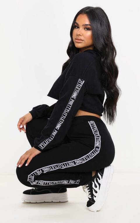 Prettylittlething Petite Black Jogger