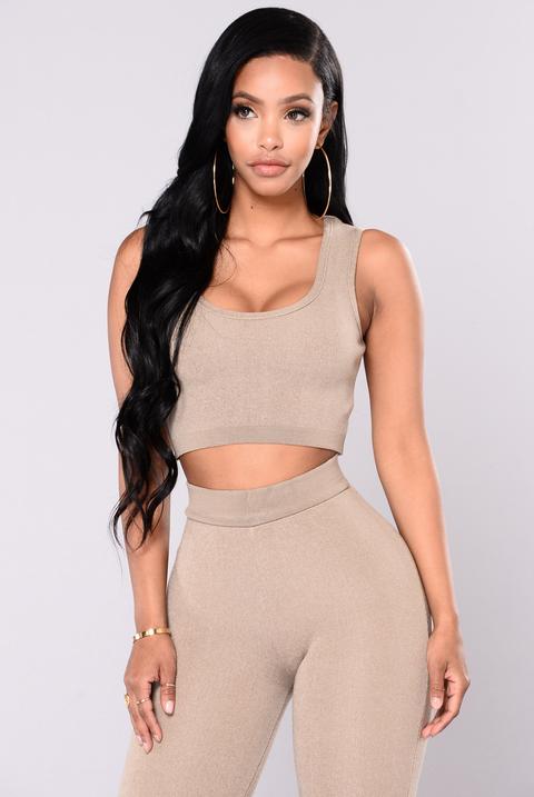 Sonja Crop Top - Khaki