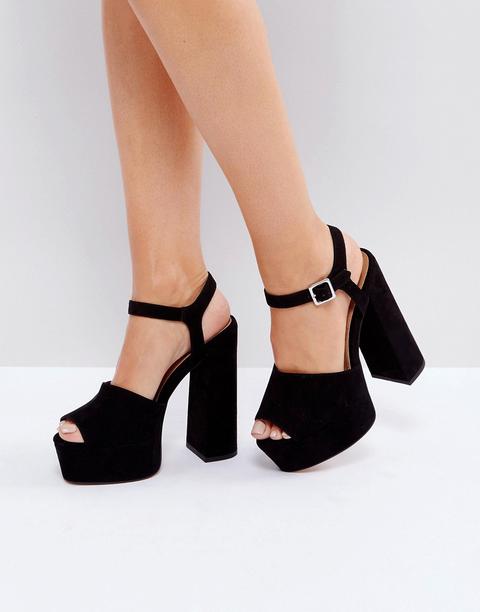 Asos Hawksmoore - Sandali Con Plateau - Nero