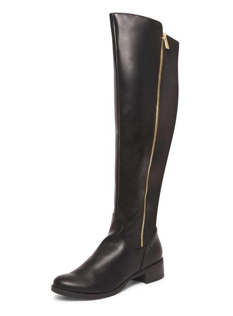 Black 'tally' Over Knee Boots