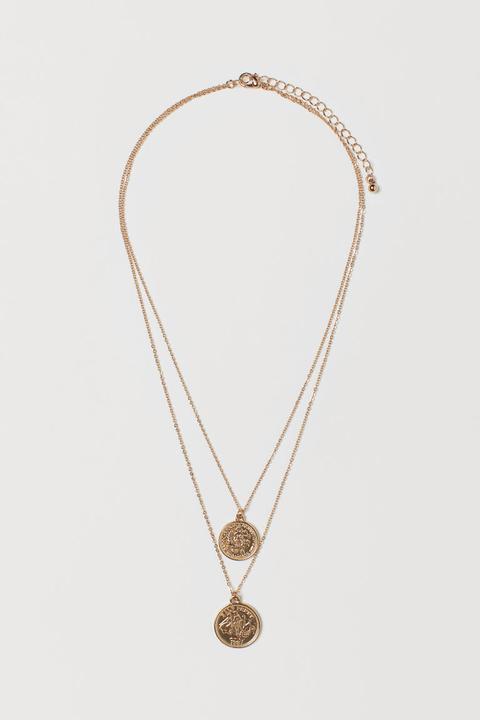 H & M - Pack De 2 Collares - Oro