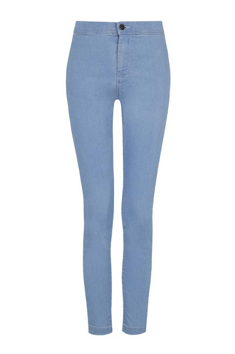 Jeggings Azzurri Vita Alta