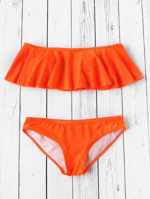 Set Bikini Con Detalle De Volantes