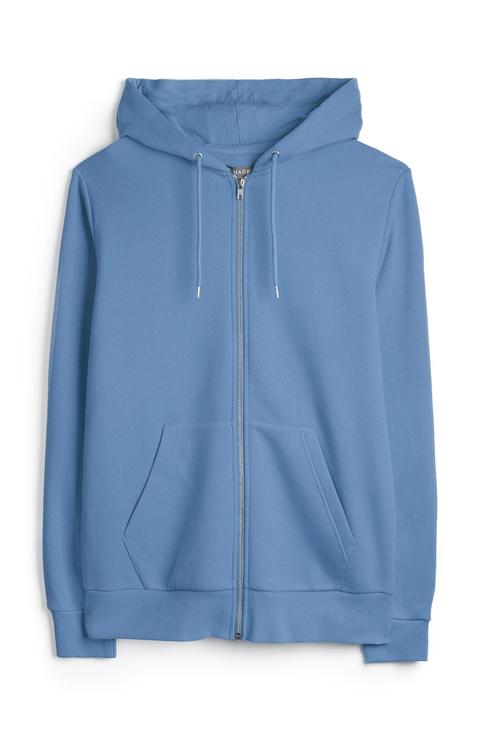 Blue Zip Up Hoodie