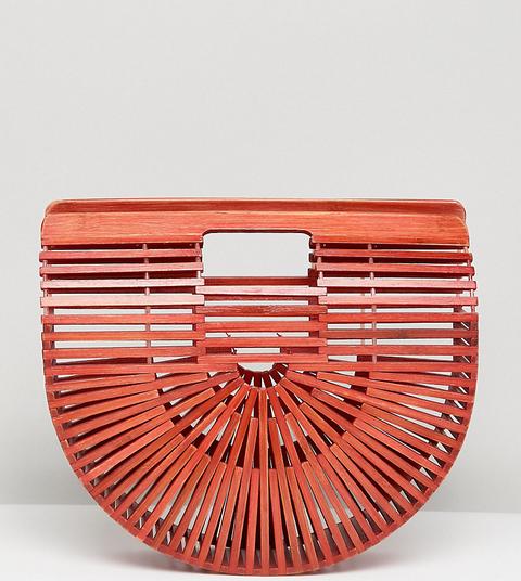 My Accessories - Pochette Rossa Piccola Con Stecche - Rosso