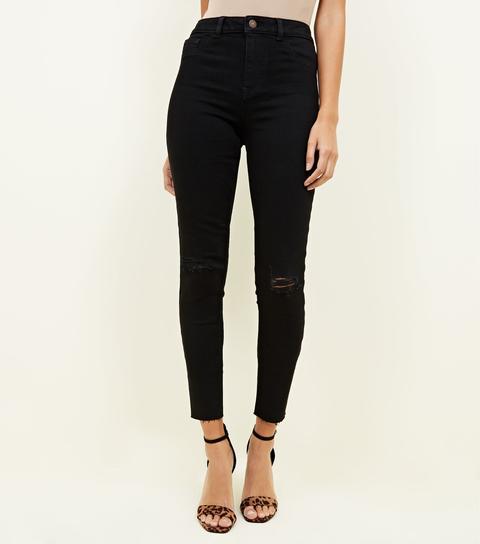 black high waist super skinny hallie jeans