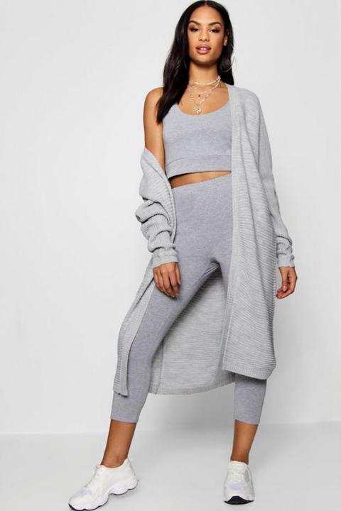 Womens Cocoon Oversized Rib Knit 