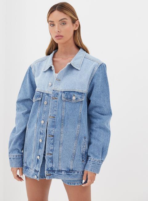 Mirissa Oversized Denim Jacket Blue